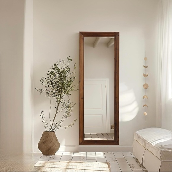 Pottery Barn Other - NEW Pottery Barn Wood Frame Full Length Mirror Free Standing Wall Hung 64" x 20"